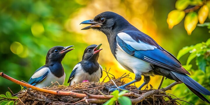Entdecken Sie das Amselnest mit K&uuml;ken und erleben Sie die ersten Schritte der jungen Amseln in ihrem nat&uuml;rlichen