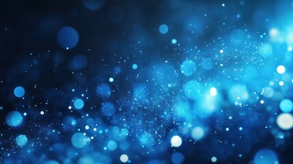 blue glow particle abstract bokeh background