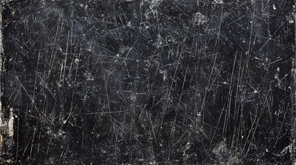 Textured Black Surface with Scratches and Scuffs