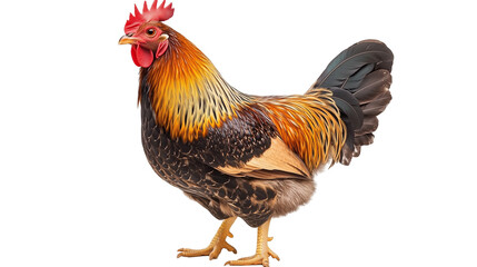 Fototapeta premium Indian Country Chicken Collection - Various Poses on Transparent Background