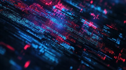 Obraz premium Intricate patterns of code on a programmer's screen abstract background, coding, programming, technology, software