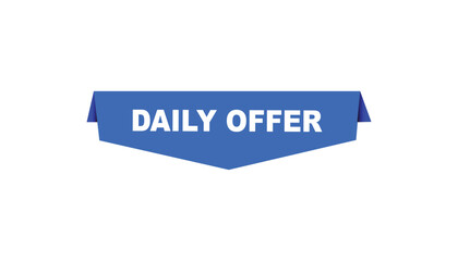 Daily offer button web banner templates. Vector Illustration 

