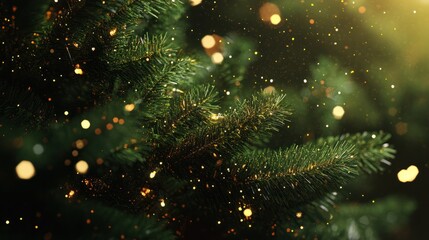 Macro christmas tree background