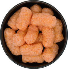 Extruded Puffs Colored with Beet