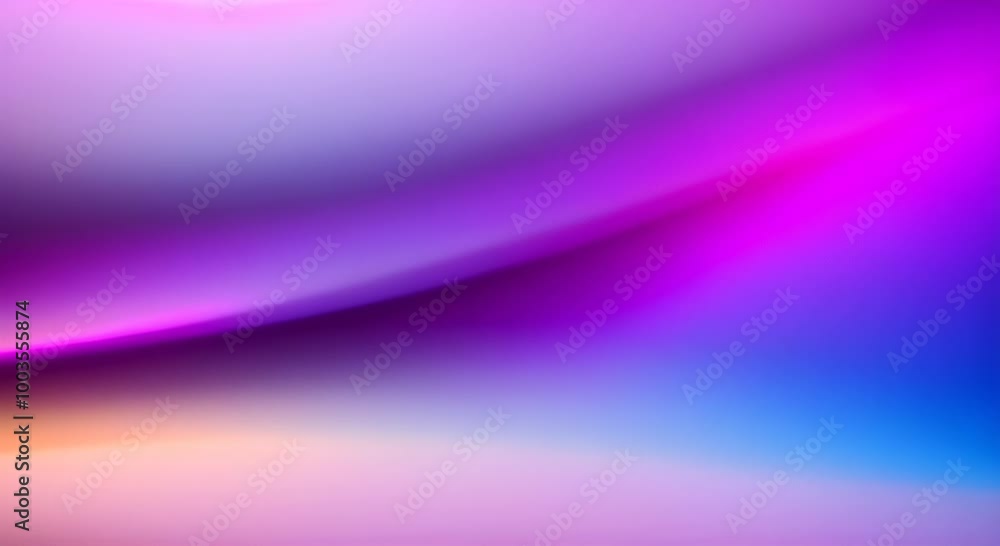 Poster slowly shifting color gradients form an abstract background, with vibrant waves of light adding dyna