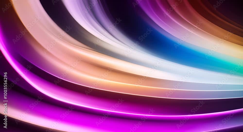 Aufkleber abstract background showcases slowly changing color gradients, where vibrant waves of light add moti