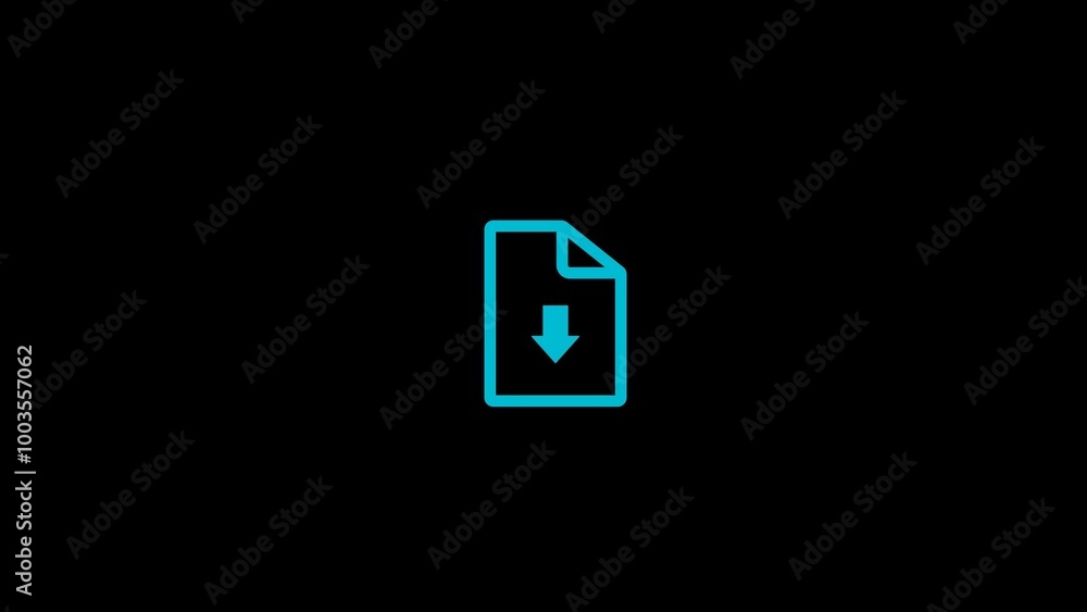 Poster pdf file format icons set. document text, pdf file download icon outline sign