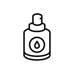Black line icon for lotion