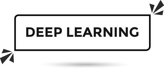 Deep learning button web banner templates. Vector Illustration 
