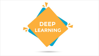 Deep learning button web banner templates. Vector Illustration 
