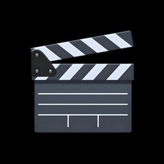 Fototapeta premium Clapper Board Emoji: A Symbol of Filmmaking and Production