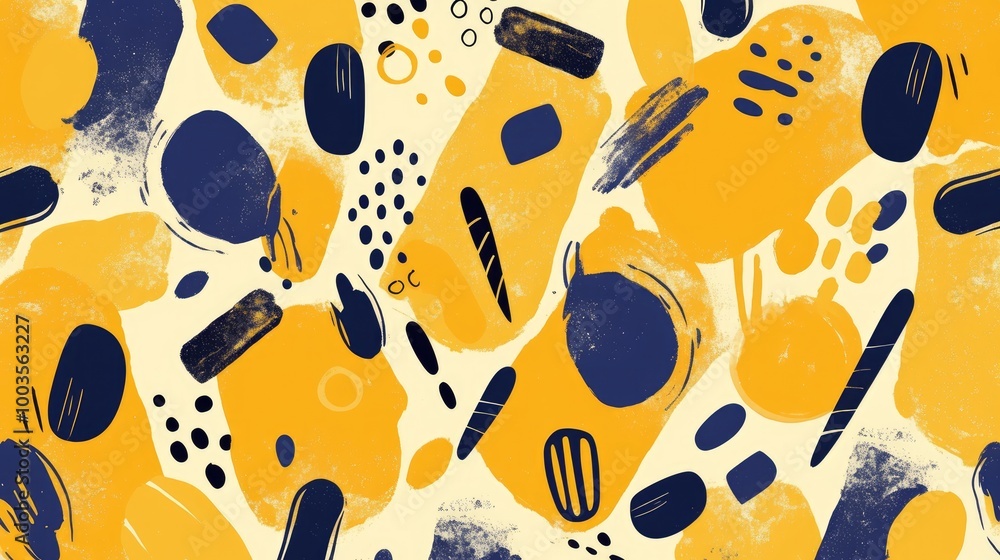 Poster hand drawn hipster brush pattern vector illustration suitable for various applications like wrapping
