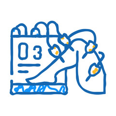 ozone therapy doodle icon sketch vector. ozone therapy sign. isolated symbol illustration