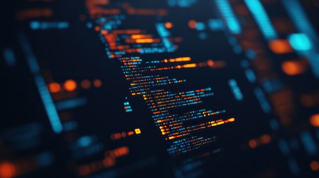 Algorithm code snippets on a digital screen, perfect for software development and coding tutorials