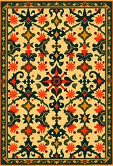 Colorful Retro Decorative Pattern Inspired by Vintage Designs, Featuring Bright Elements and Old-Fashioned Backgrounds for a Fun Retro Aesthetic