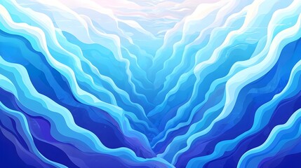 Obraz premium Abstract Blue Ocean Waves Background