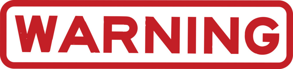 Attention sign icon. Warning icon. Stamp of warning red square grungy vintage vector