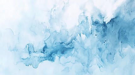 Fototapeta premium Serene Blue Watercolor Abstract Background