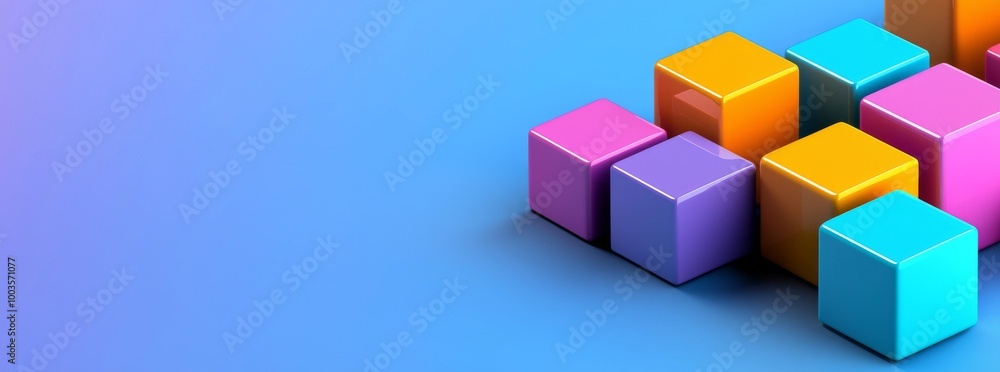 Aufkleber the concept of geometric abstract illustration texture graphic cube pattern wallpaper square backgro