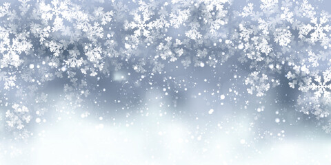 クリスマス　雪　風景　冬　背景