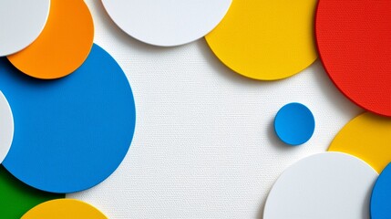 Circle grunge texture and geometric pattern in retro colorful circles abstract art