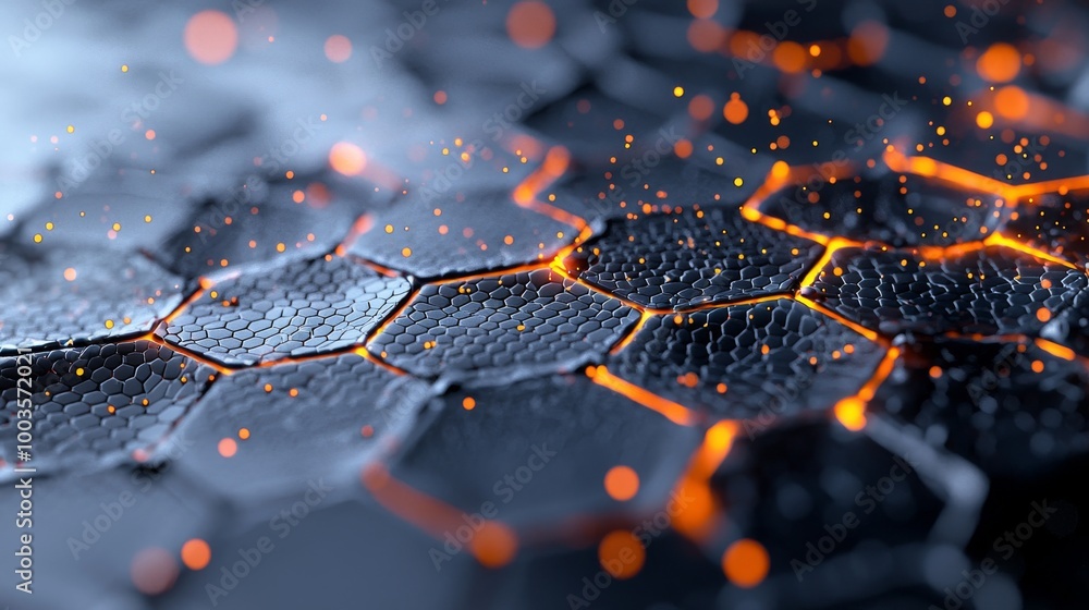 Poster molecular golden mesh, dot-to-dot computer geometric digital connection structure. abstract graphene