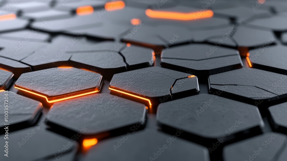 Poster futuristic 3d golden mesh. computer geometric digital connection structure. abstract graphene grid. 