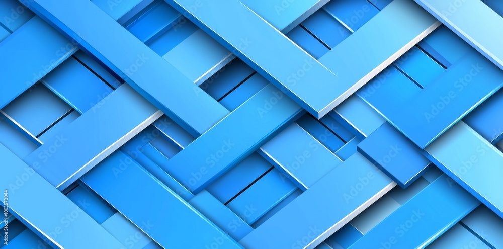 Poster the abstract blue background design in geometric pattern is a contemporary modern art style backgrou