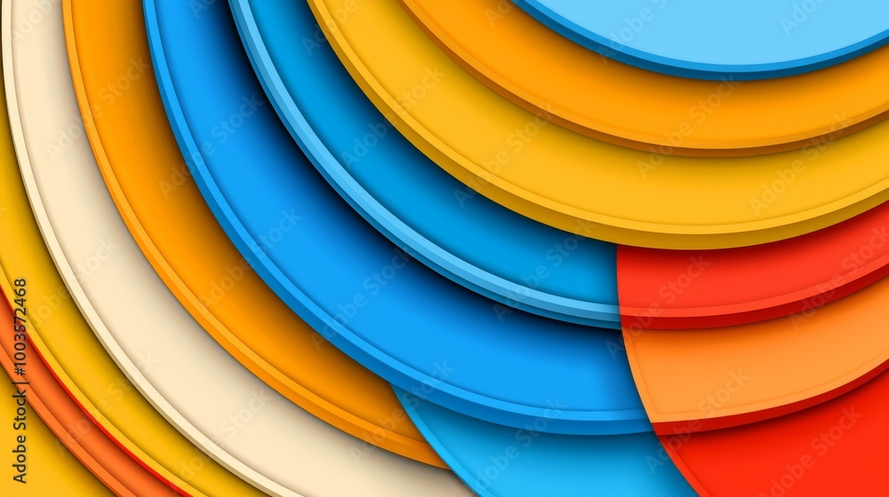 Poster abstract colored paper texture background features minimal geometric shapes and lines in light blue,