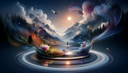 Silent wave"
"Transparent moment"
"Peace inside"