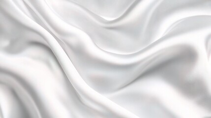Obraz premium Soft White Satin Fabric for Elegant Designs