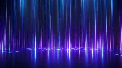 Abstract background with vibrant blue and purple light streaks, creating a dynamic and futuristic atmosphere.
