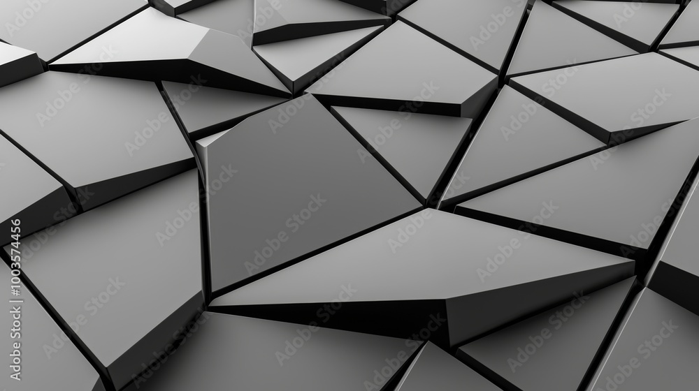 Poster a dark navy blue background with geometric patterns for web design and digital art. grey and black a