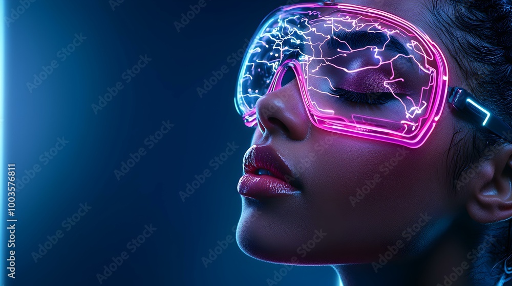Poster virtual reality adventure, an engaging digital landscape where users explore vivid environments and 