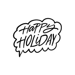 This design features festive and cheerful typography that celebrates the holiday spirit