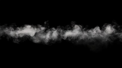 Wispy Smoke Effect on Black Background