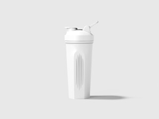 3D White Blank Sport Water Bottle Mockup Isolated
