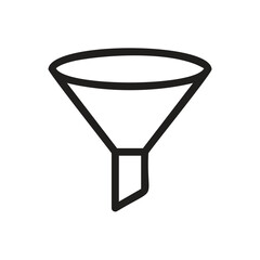 Filter Cone Icon - Line