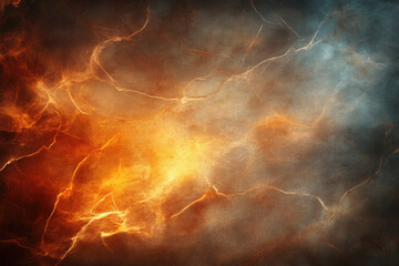 A fiery explosion with orange and red flames against an indigo background, creating a dramatic effect. Created with Ai