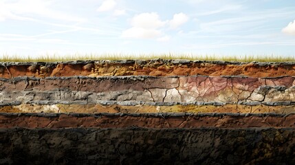 Soil horizons are distinct layers within the soil that form over time through natural processes like weathering and organic decomposition.