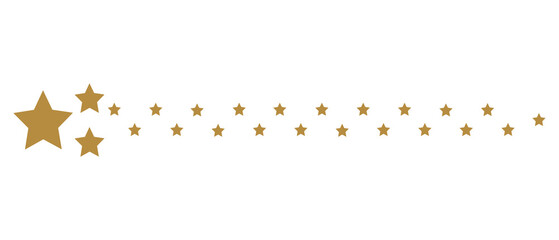 Gold Text Divider Isolated on White