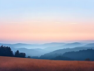 Backdrop with autumn landscape