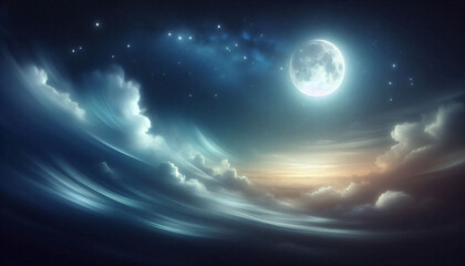 Fototapeta premium relaxing night time sky