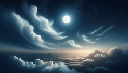 Obraz premium relaxing night time sky