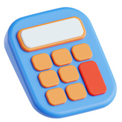 Simple Blue and Orange Calculator