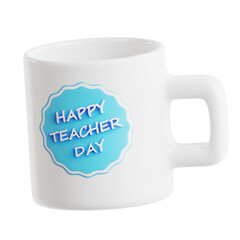 Blue Badge Happy Teacher Day Mug