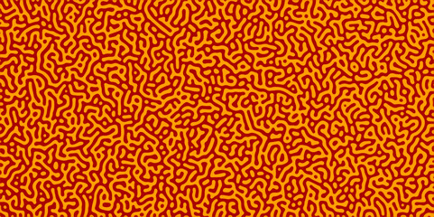 Abstract truing organic wallpaper Turing reaction diffusion monochrome seamless pattern with chaotic motion. Generative algorithm psychedelic background. Reaction-diffusion or truing pattern formation