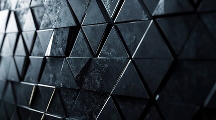Textured Black Triangles in Modern Design