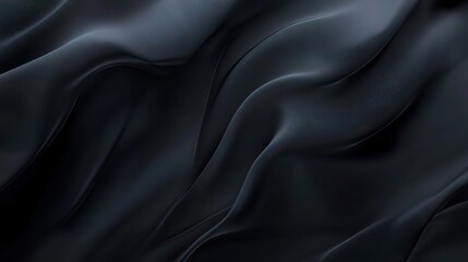 Obraz premium Elegant Black Fabric Texture for Design Projects