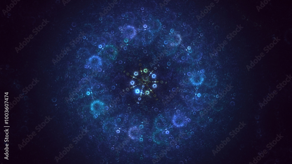 Aufkleber 3d manual rendering abstract round hole light background. its not ai generatd illustration.